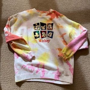 Vintage Tie Dye Mickey Mouse Sweatshirt
